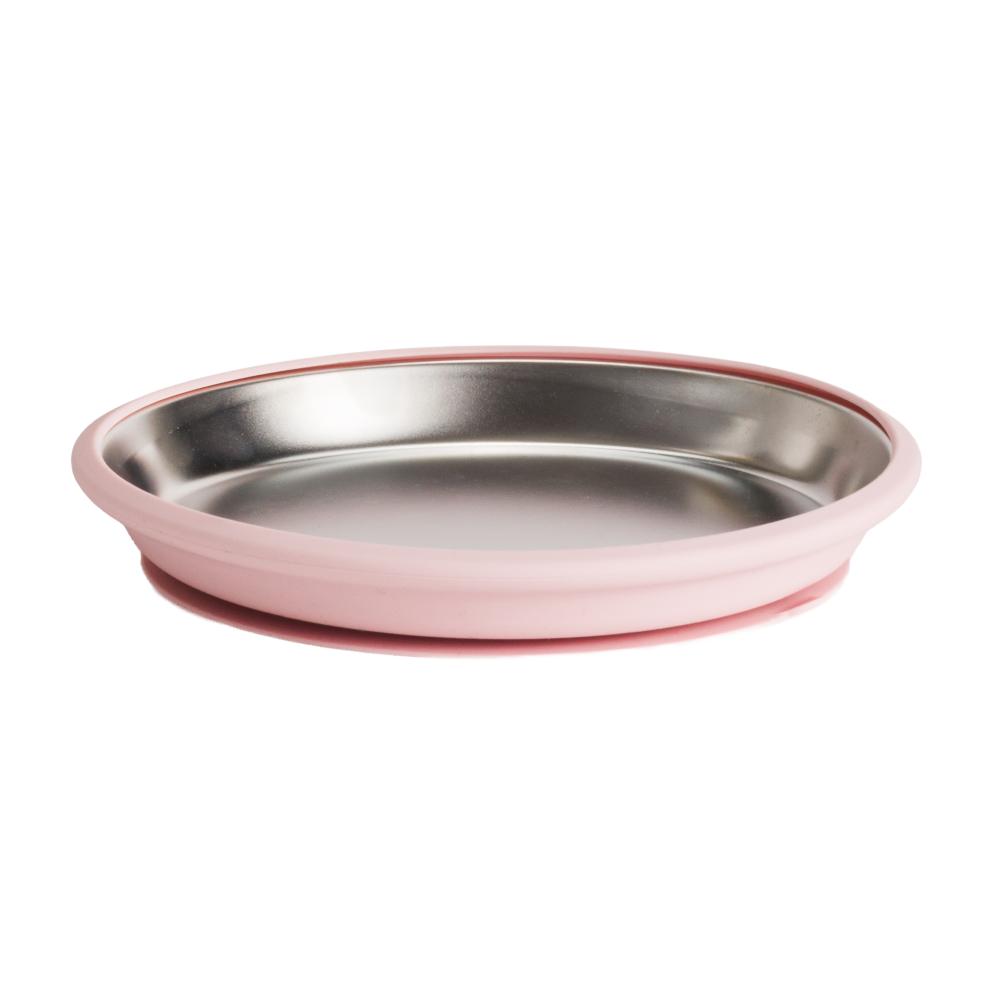Nestling Stainless Flat Suction Plate 20cm