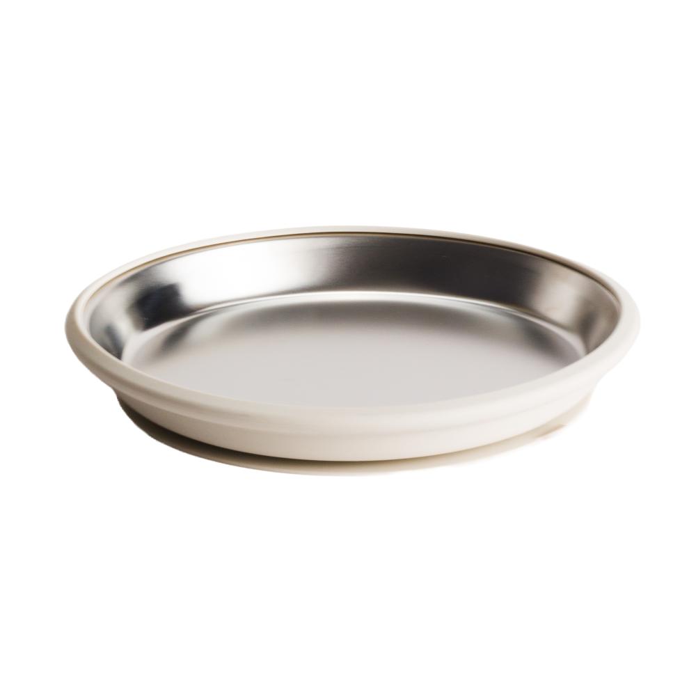 Nestling Stainless Flat Suction Plate 20cm