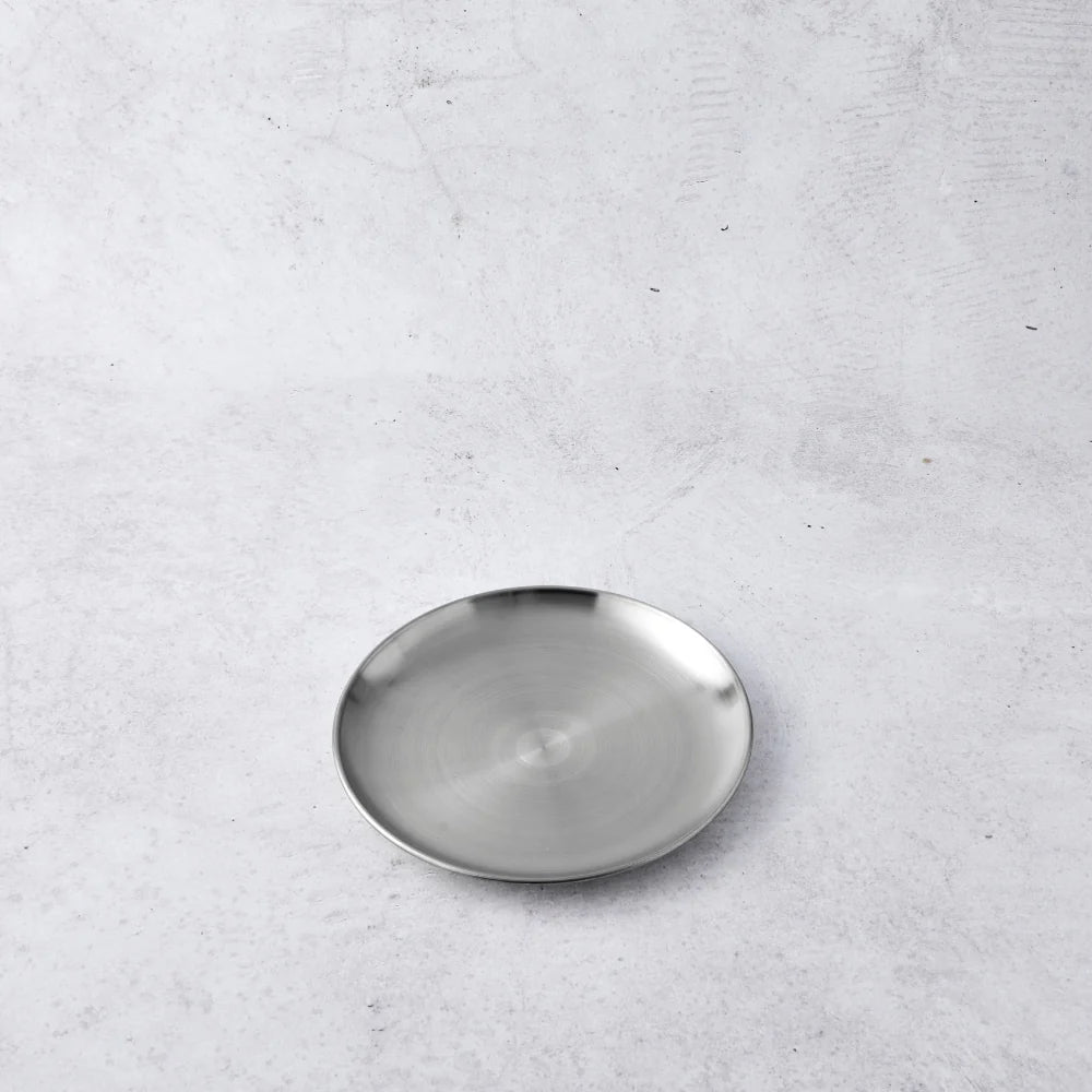 Stainless Steel Kids Plate- 20cm