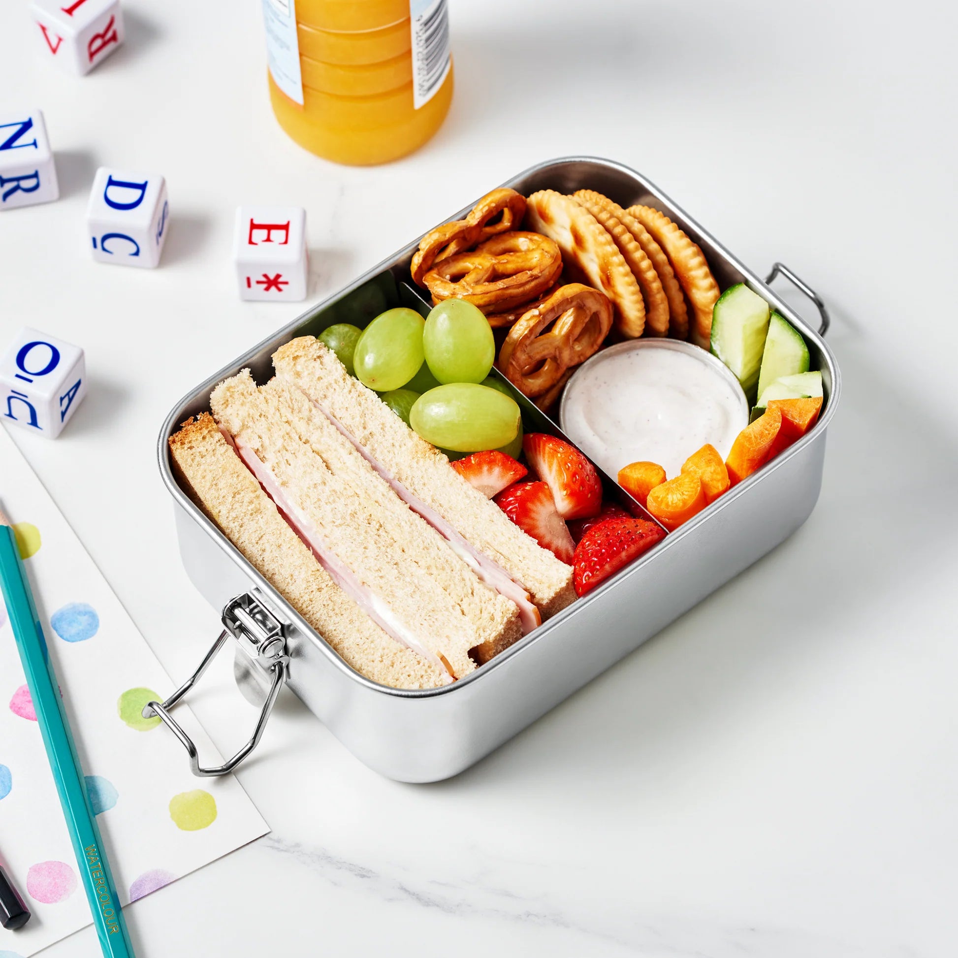 Stainless Steel Lunchbox- Rectangle 850ml