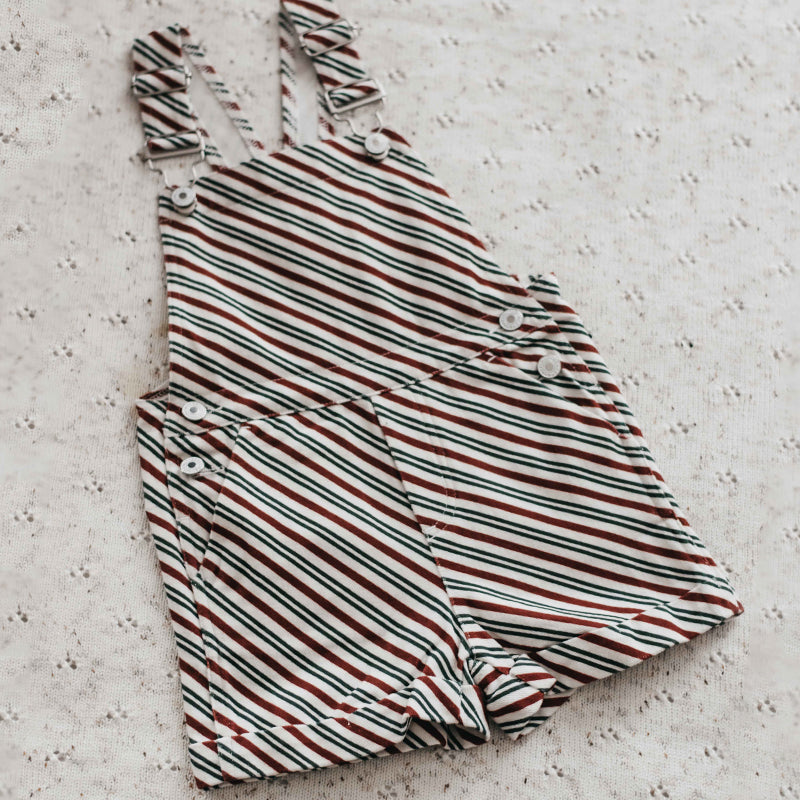 Peppermint Striped Overalls