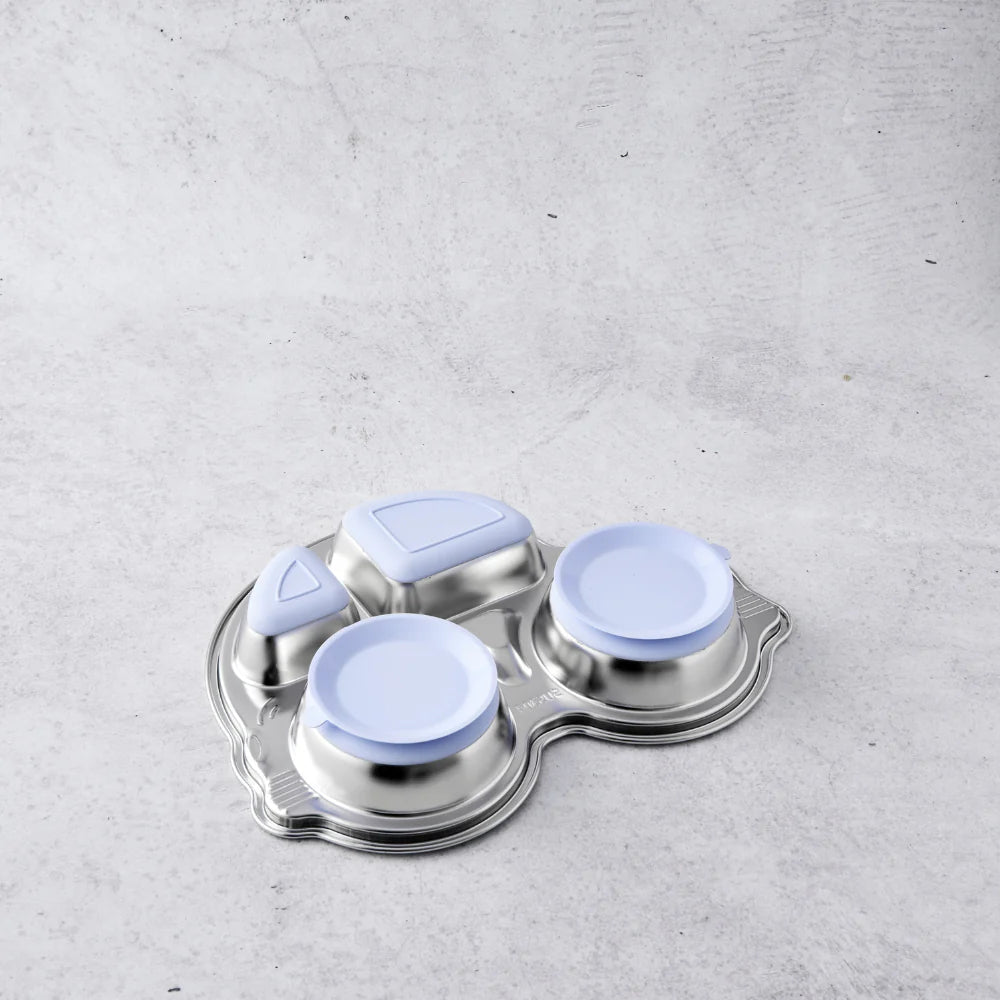 Stainless Steel Divided Plate with Suction- Car