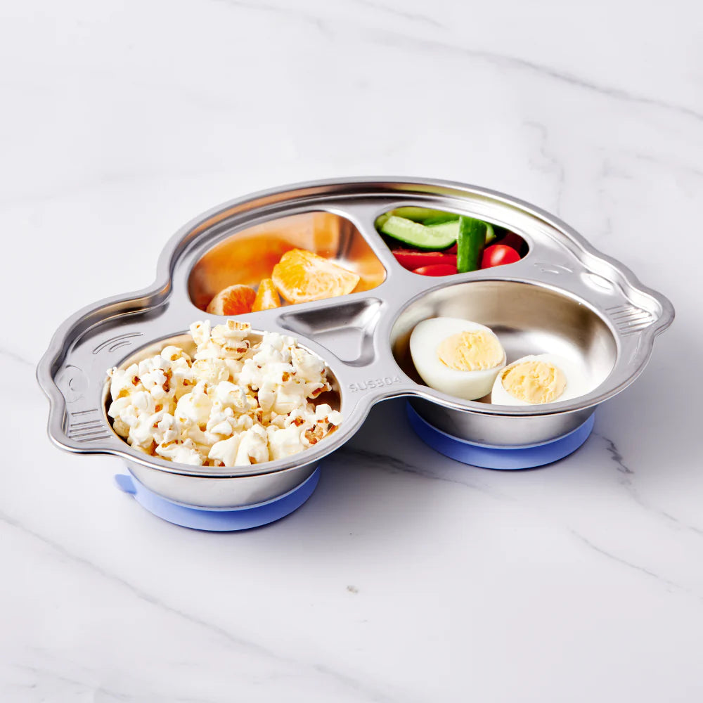 Stainless Steel Divided Plate with Suction- Car