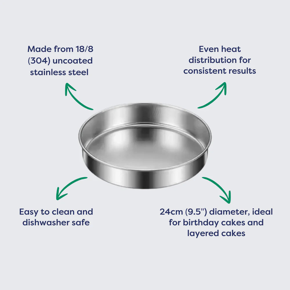 Stainless Steel Round Cake Pan